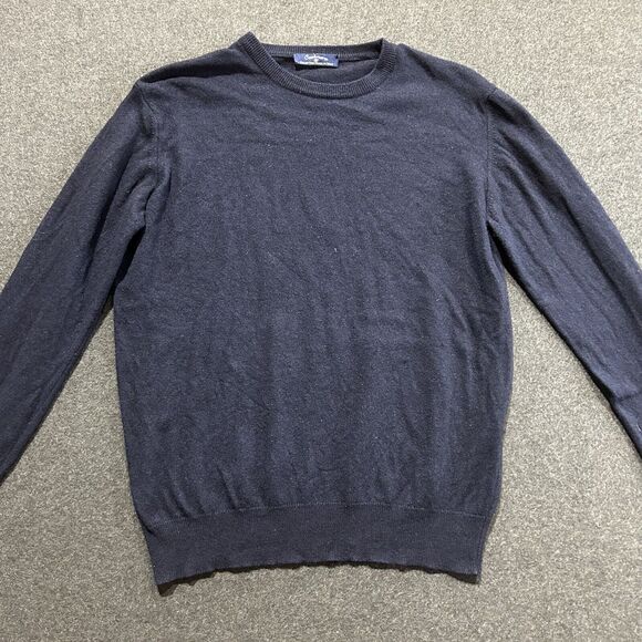 Cashmere Collection Wool‎ Sweater Navy Blue Mens Sz Small - Picture 1 of 7